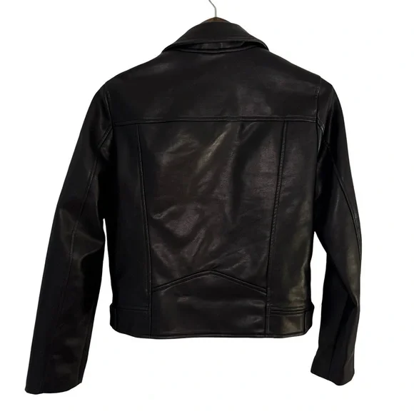 Blank NYC Black faux Leather Moto Jacket - Picture 3 of 14